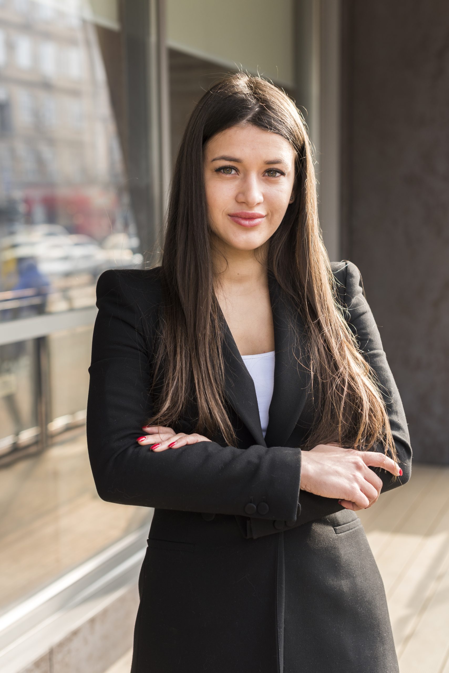 businesswoman posing